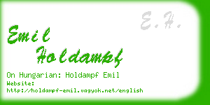 emil holdampf business card